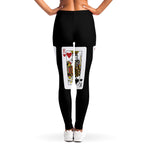 Four Kings Playing Cards Print Women's Leggings