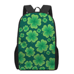 Four-Leaf Clover St. Patrick's Day Print 17 Inch Backpack