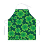 Four-Leaf Clover St. Patrick's Day Print Adjustable Apron