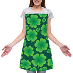 Four-Leaf Clover St. Patrick's Day Print Adjustable Apron