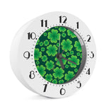 Four-Leaf Clover St. Patrick's Day Print Alarm Clock