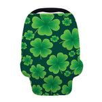 Four-Leaf Clover St. Patrick's Day Print Baby Seat Cover