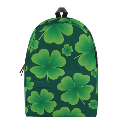 Four-Leaf Clover St. Patrick's Day Print Backpack