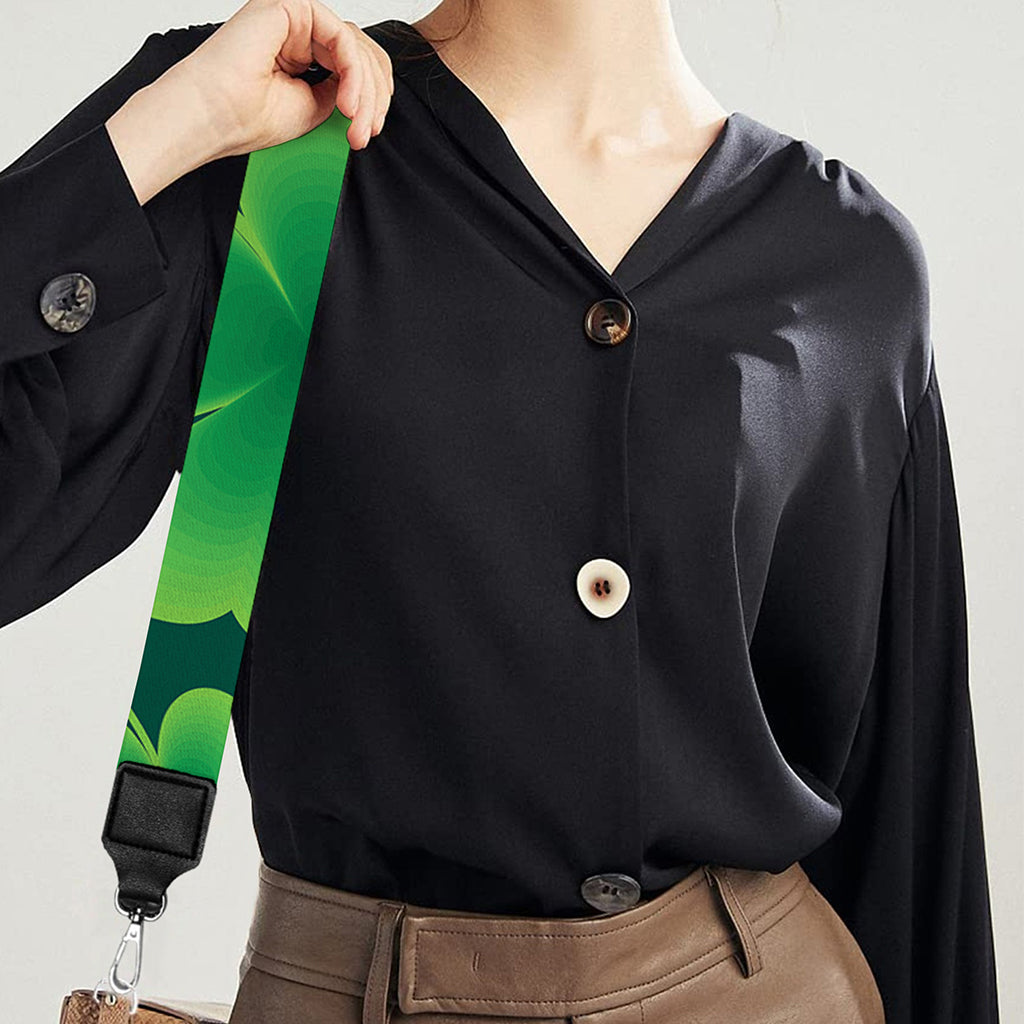 Four-Leaf Clover St. Patrick's Day Print Bag Strap