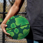 Four-Leaf Clover St. Patrick's Day Print Basketball