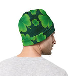 Four-Leaf Clover St. Patrick's Day Print Beanie