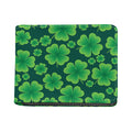 Four-Leaf Clover St. Patrick's Day Print Bifold Wallet
