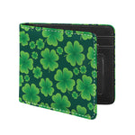 Four-Leaf Clover St. Patrick's Day Print Bifold Wallet