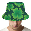 Four-Leaf Clover St. Patrick's Day Print Bucket Hat