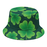 Four-Leaf Clover St. Patrick's Day Print Bucket Hat