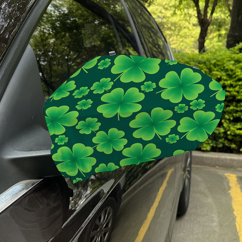 Four-Leaf Clover St. Patrick's Day Print Car Side Mirror Covers