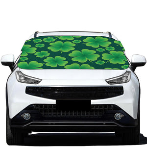 Four-Leaf Clover St. Patrick's Day Print Car Windshield Snow Cover