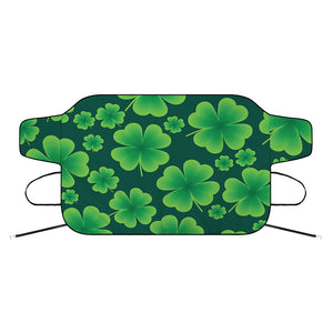 Four-Leaf Clover St. Patrick's Day Print Car Windshield Snow Cover