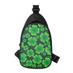 Four-Leaf Clover St. Patrick's Day Print Chest Bag