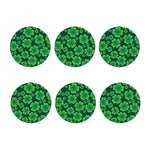 Four-Leaf Clover St. Patrick's Day Print Coaster Set