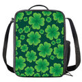 Four-Leaf Clover St. Patrick's Day Print Crossbody Lunch Bag