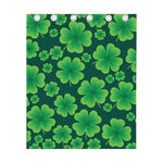 Four-Leaf Clover St. Patrick's Day Print Curtain