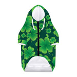 Four-Leaf Clover St. Patrick's Day Print Dog Zip Up Hoodie