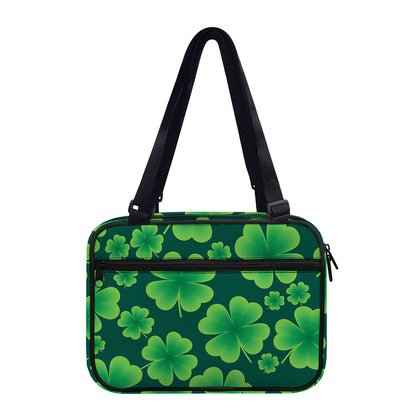 Four-Leaf Clover St. Patrick's Day Print Double Strap Bible Bag