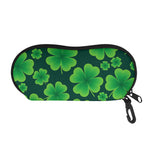 Four-Leaf Clover St. Patrick's Day Print Glasses Case