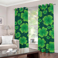 Four-Leaf Clover St. Patrick's Day Print Grommet Curtains