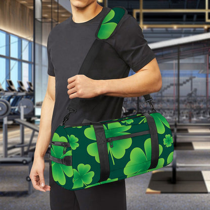 Four-Leaf Clover St. Patrick's Day Print Gym Bag
