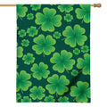 Four-Leaf Clover St. Patrick's Day Print House Flag