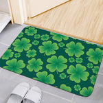 Four-Leaf Clover St. Patrick's Day Print Indoor Door Mat