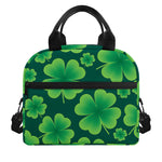 Four-Leaf Clover St. Patrick's Day Print Insulated Lunch Bag