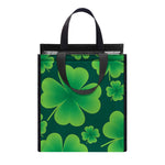 Four-Leaf Clover St. Patrick's Day Print Insulated Lunch Tote