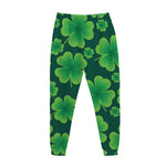 Four-Leaf Clover St. Patrick's Day Print Jogger Pants