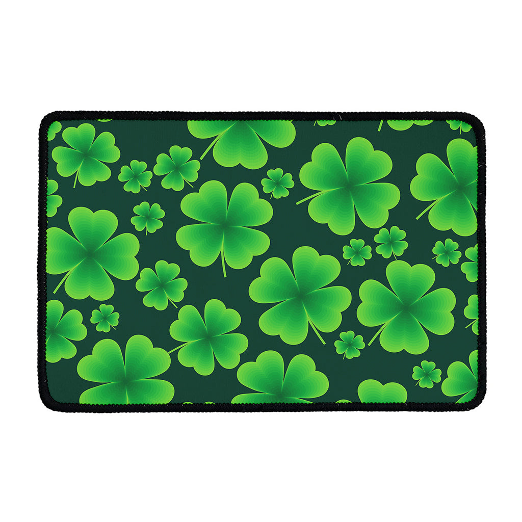 Four-Leaf Clover St. Patrick's Day Print Kitchen Mat