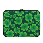 Four-Leaf Clover St. Patrick's Day Print Laptop Sleeve