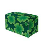 Four-Leaf Clover St. Patrick's Day Print Leather Tissue Box Cover