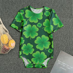 Four-Leaf Clover St. Patrick's Day Print Men's Bodysuit