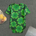 Four-Leaf Clover St. Patrick's Day Print Men's Bodysuit
