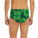 Four-Leaf Clover St. Patrick's Day Print Men's Briefs