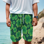 Four-Leaf Clover St. Patrick's Day Print Men's Cargo Shorts