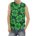 Four-Leaf Clover St. Patrick's Day Print Men's Fitness Tank Top