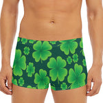 Four-Leaf Clover St. Patrick's Day Print Men's Short Boxer Briefs