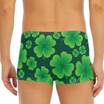 Four-Leaf Clover St. Patrick's Day Print Men's Short Boxer Briefs