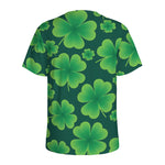 Four-Leaf Clover St. Patrick's Day Print Men's Sports T-Shirt
