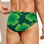 Four-Leaf Clover St. Patrick's Day Print Men's Swim Briefs