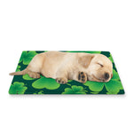 Four-Leaf Clover St. Patrick's Day Print Pet Cooling Mat Cover
