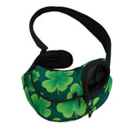 Four-Leaf Clover St. Patrick's Day Print Pet Sling Carrier
