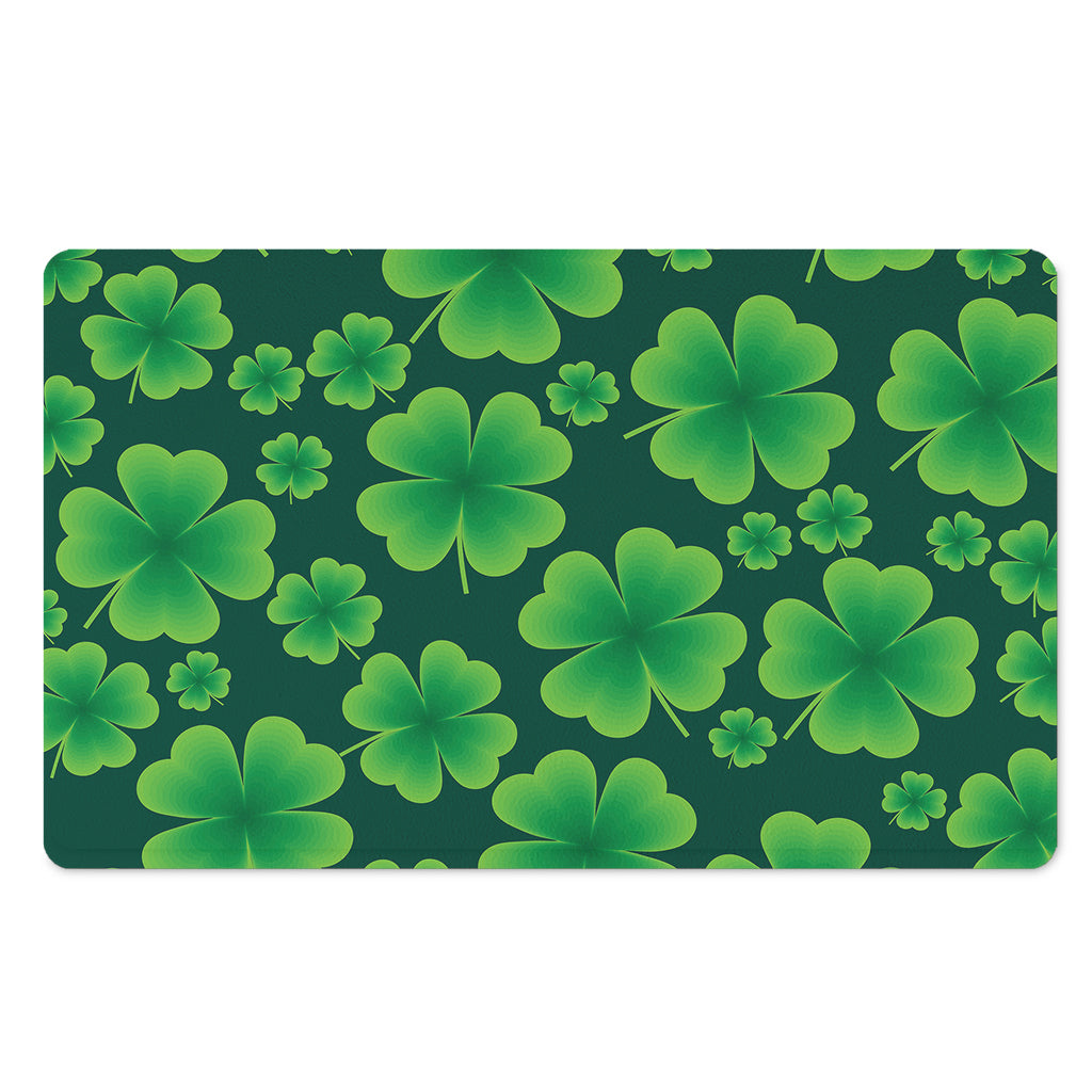 Four-Leaf Clover St. Patrick's Day Print Polyester Doormat