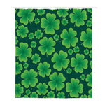 Four-Leaf Clover St. Patrick's Day Print Polyester Shower Curtain