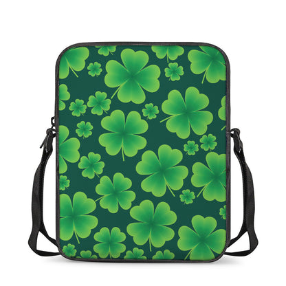 Four-Leaf Clover St. Patrick's Day Print Rectangular Crossbody Bag