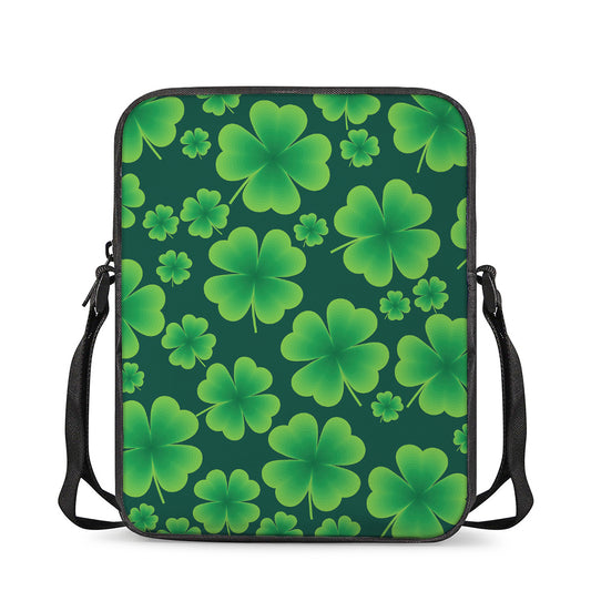 Four-Leaf Clover St. Patrick's Day Print Rectangular Crossbody Bag