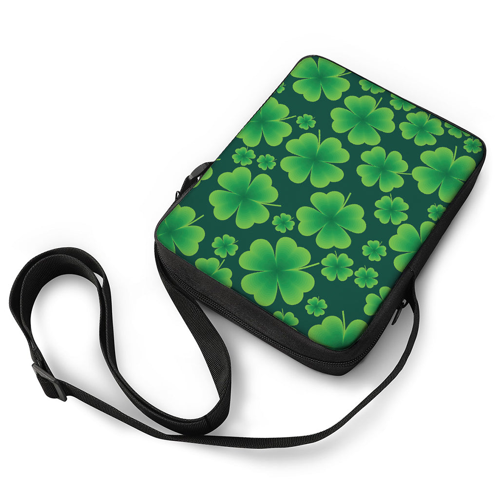 Four-Leaf Clover St. Patrick's Day Print Rectangular Crossbody Bag